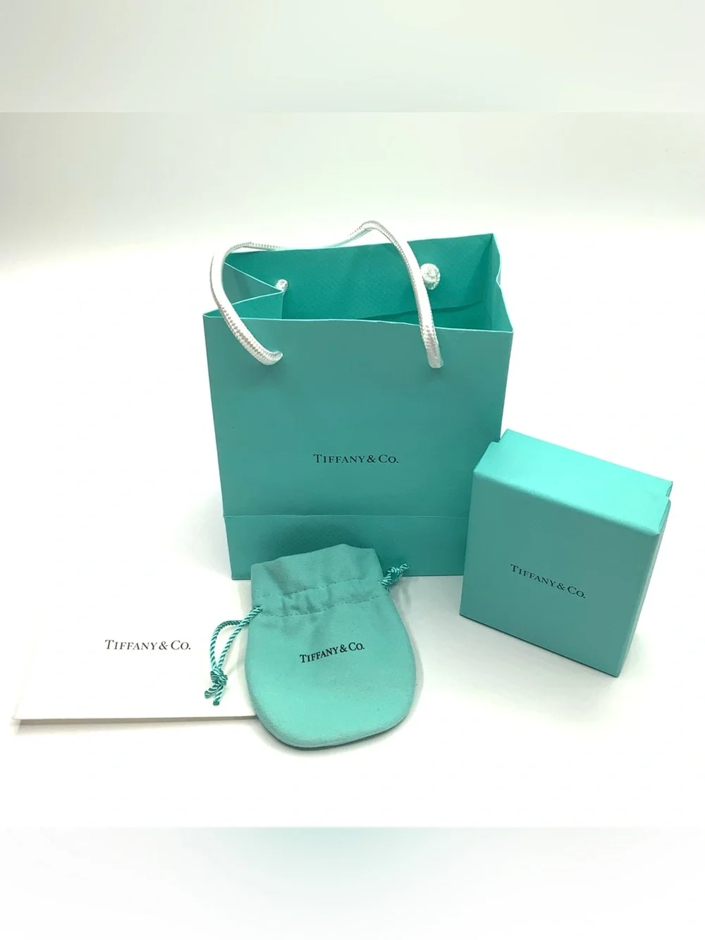 Tiffany & Co. Gift Packaging Set - Gift Bag, Gift Box, Pouch